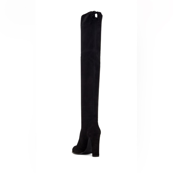 Stuart Weitzman Black Suede Highland Boots - Picture 2 of 6